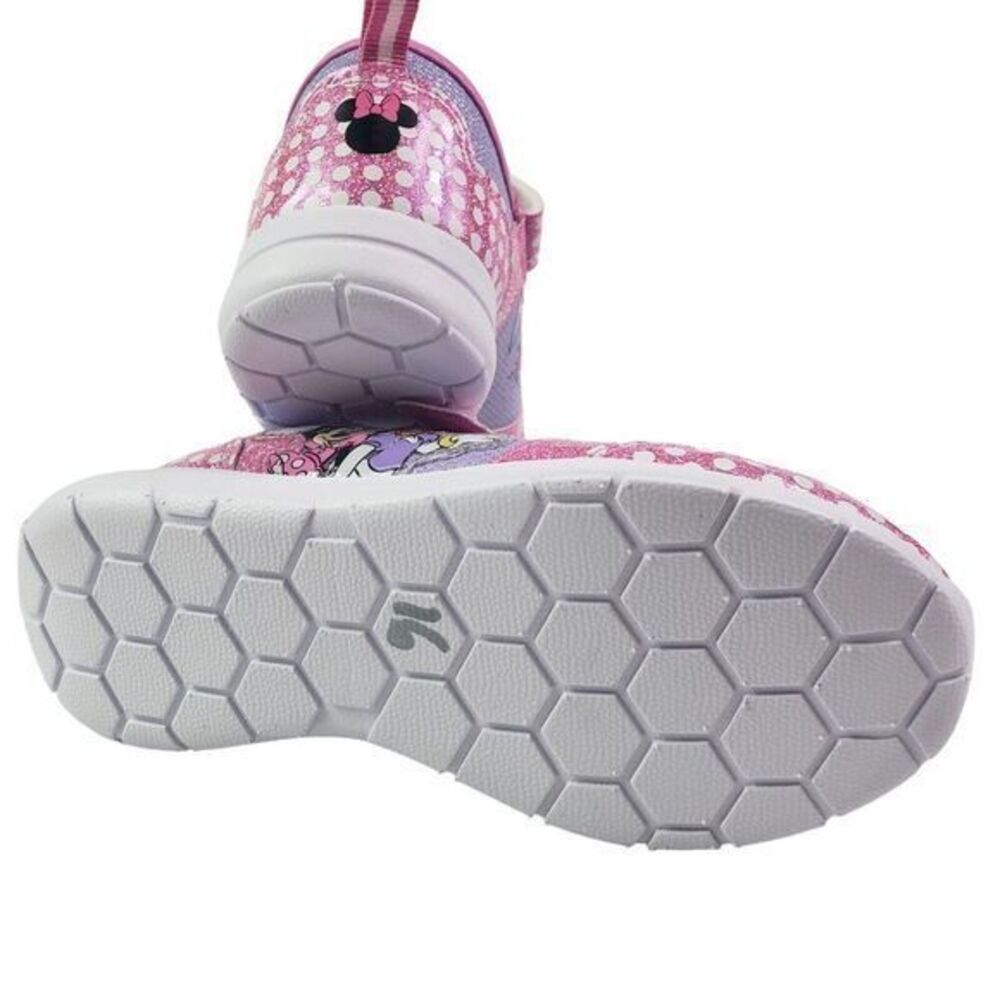 Disney Minnie Shoes for Girls - Pink Mary Jane LED Light Up Shoes Size 11 (19cm) - Picture 15 of 16